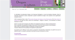 Desktop Screenshot of droguesetcultures2008.com